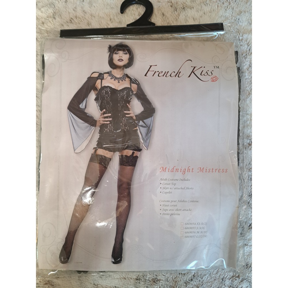 Paper Magic Group French Kiss Midnight Mistress Adult Costume Size Large 12/14
